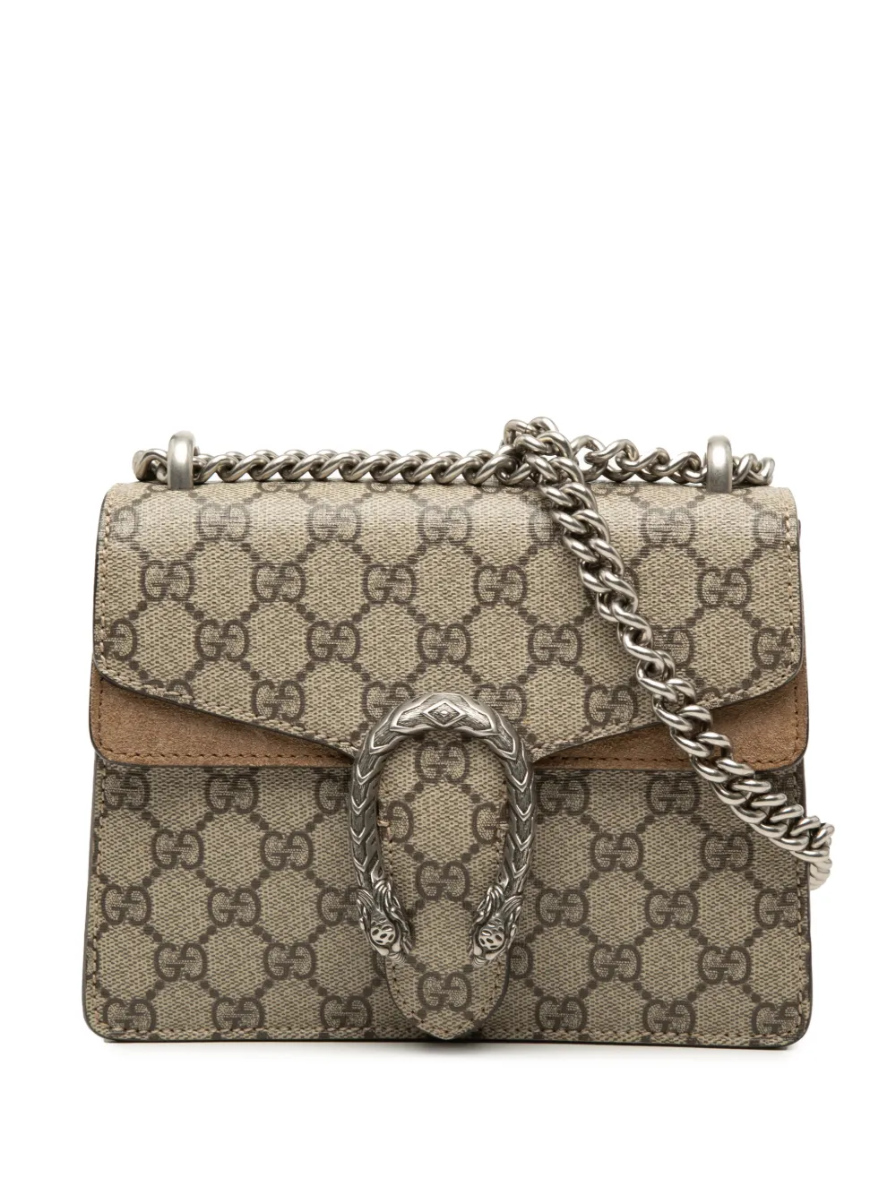 Gucci Pre-Owned 2016-2026 Small GG Supreme Dionysus crossbody bag - Marrone
