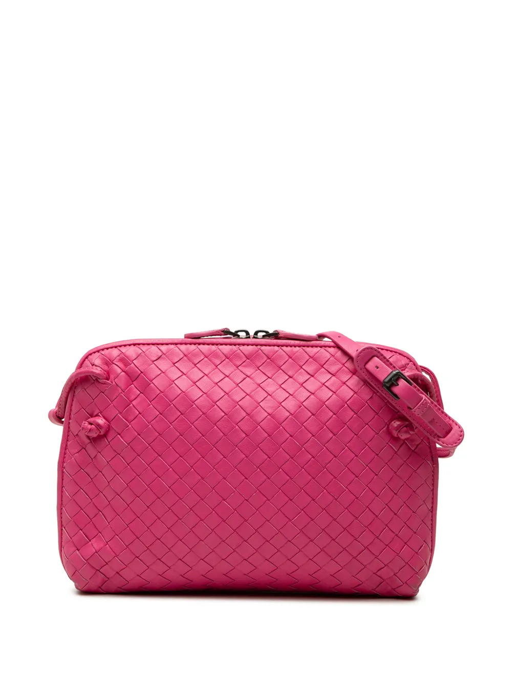 Bottega Veneta Pre-Owned 2012-2026 Nappa Intrecciato Nodini crossbody bag - Rosa