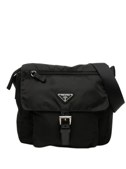 Prada Pre-Owned 2000-2013 Tessuto Zip Buckle Messenger Bag crossbody bag