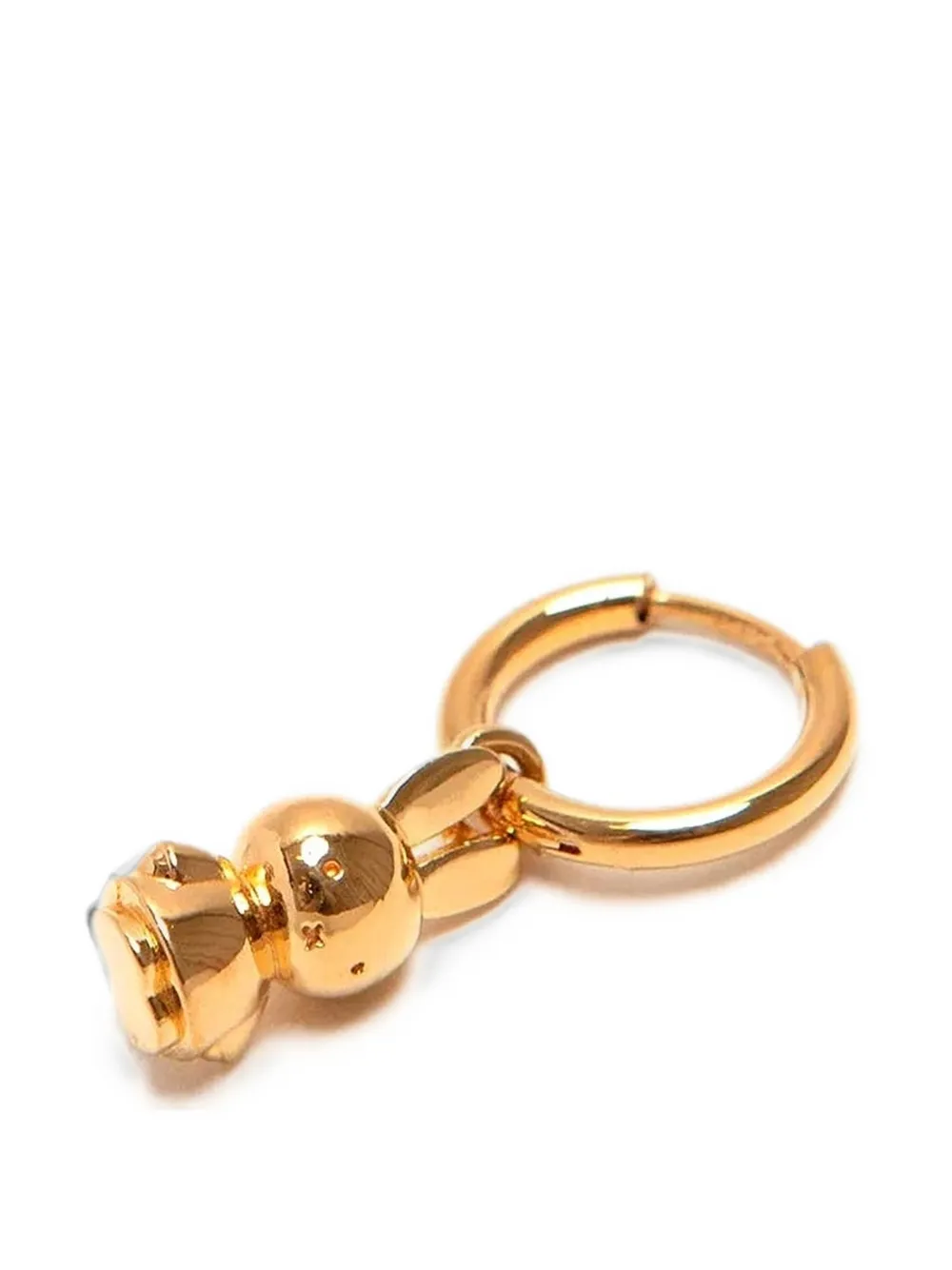 Andres Gallardo Miffy pendant single hoop earring - Gold