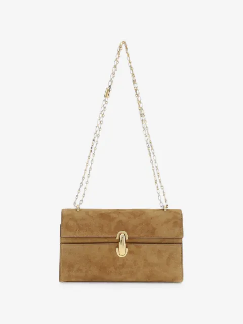 Savette  Symmetry suede shoulder bag