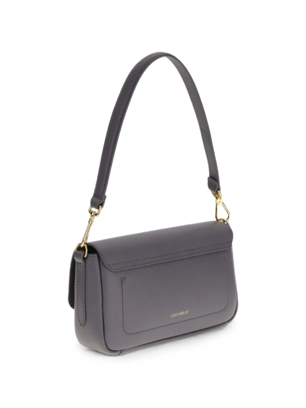 Coccinelle Medium C-Me Lock leren schoudertas Grijs