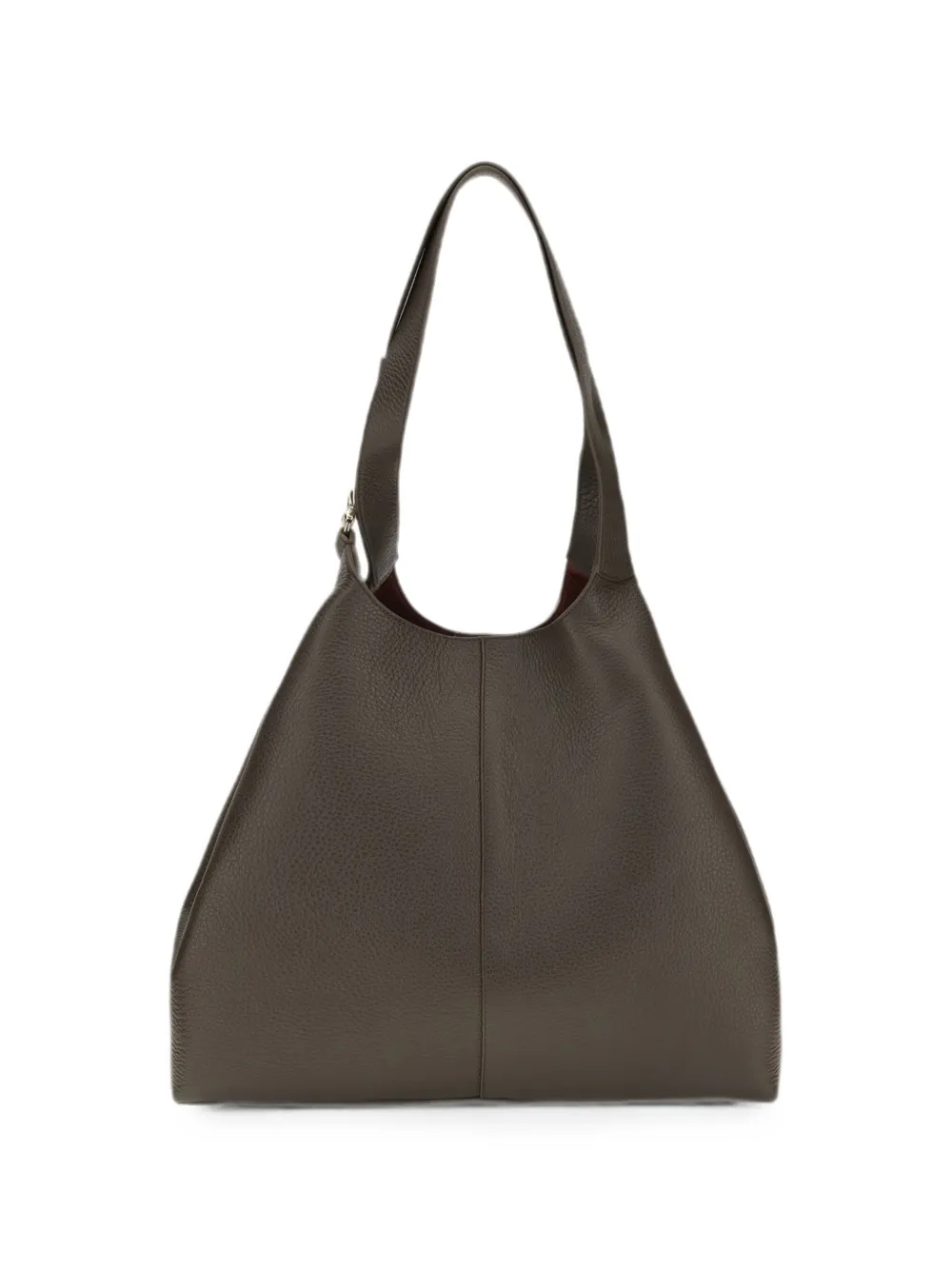 Coccinelle Grote C-Easy leren schoudertas Grijs