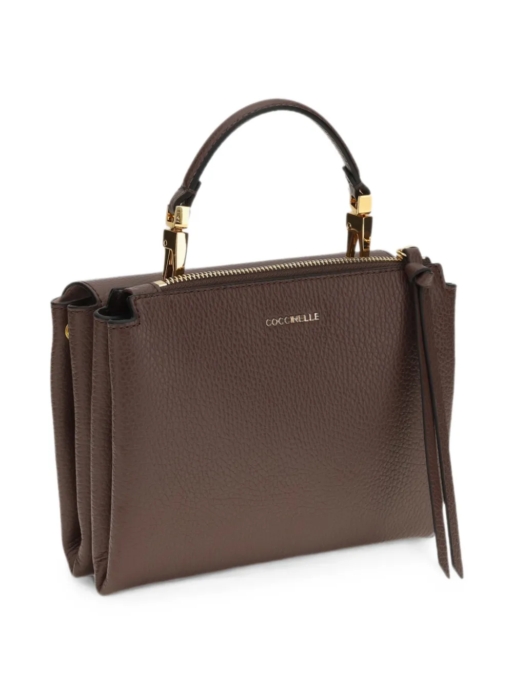 Coccinelle Arlettis leren shopper Bruin