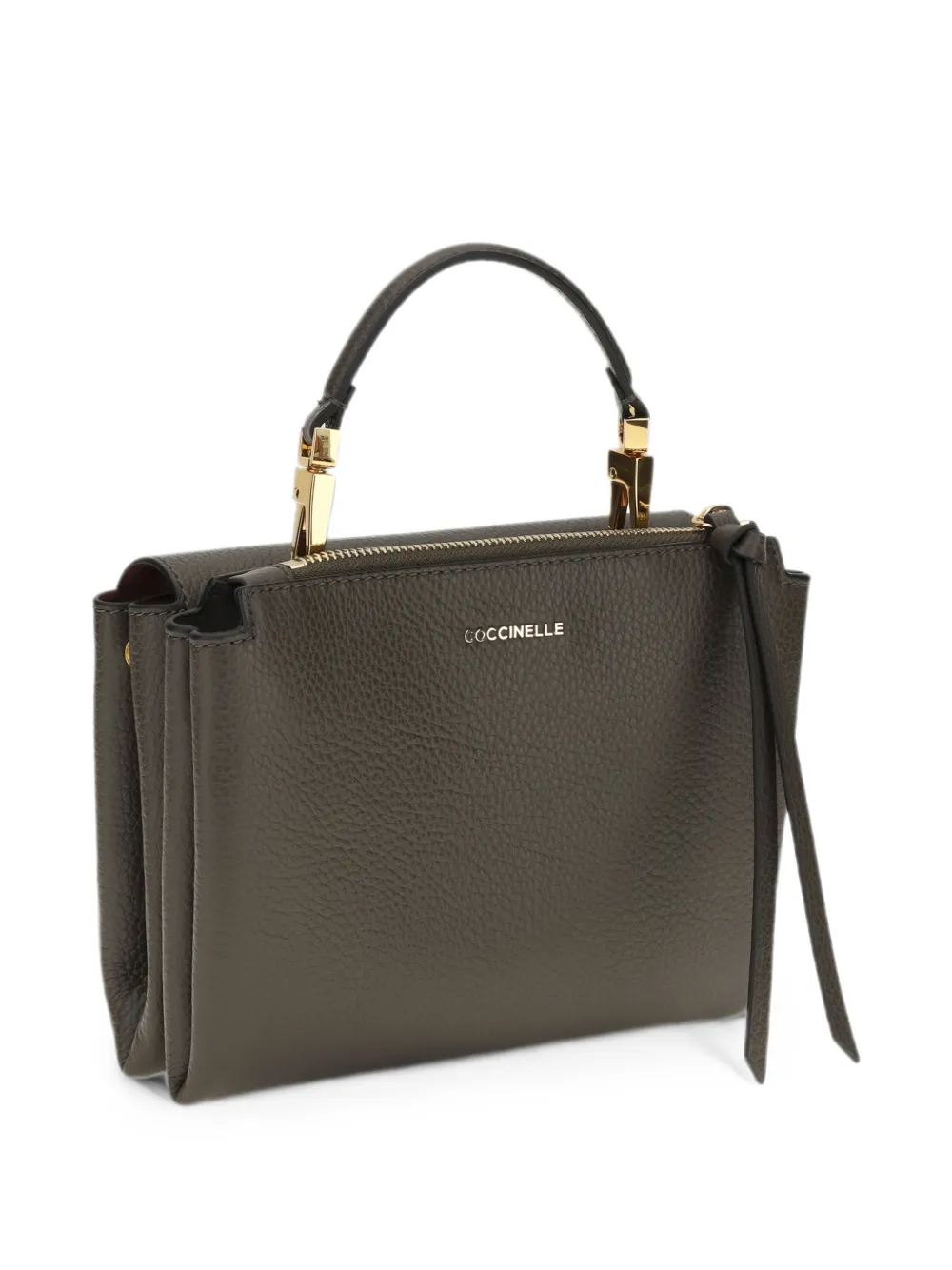 Coccinelle Arlettis leren shopper Groen