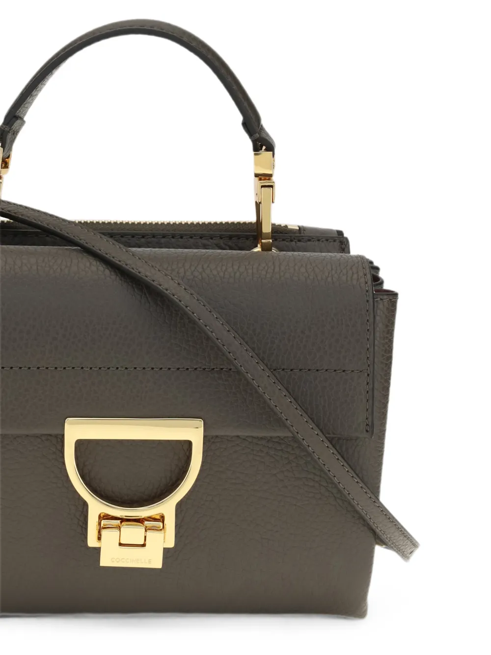 Coccinelle Arlettis leren shopper Groen