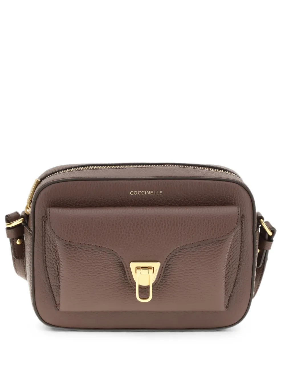 Coccinelle Small Beat Cross Body Bag In Brown