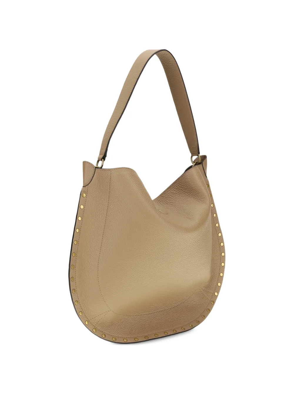 ISABEL MARANT Oskan leren schoudertas Beige