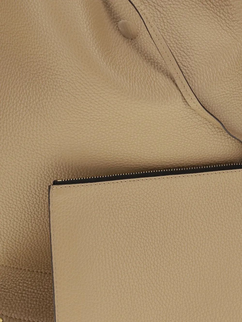 ISABEL MARANT Oskan leren schoudertas Beige