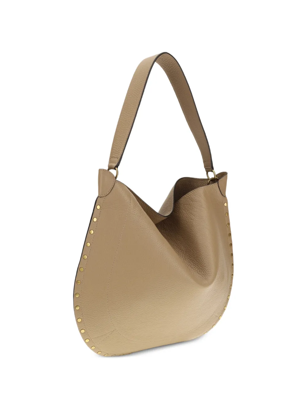 ISABEL MARANT Oskan leren schoudertas Beige