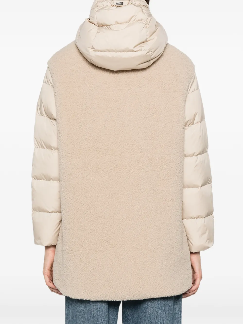 Herno Jas met capuchon en vlakken Beige