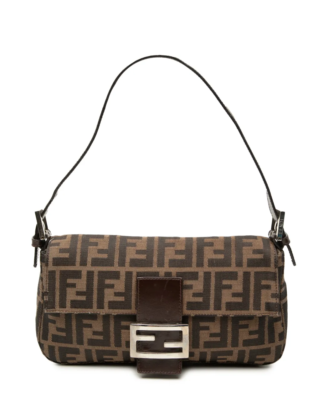 Fendi Pre-Owned 2000-2010 Zucca Canvas Baguette shoulder bag - Marrone
