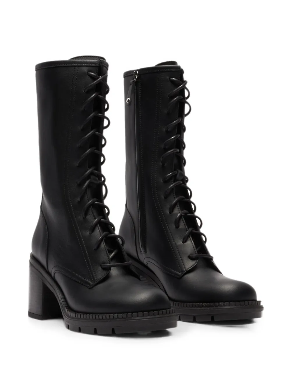 Casadei Concept Symphony lace-up combat boots Zwart