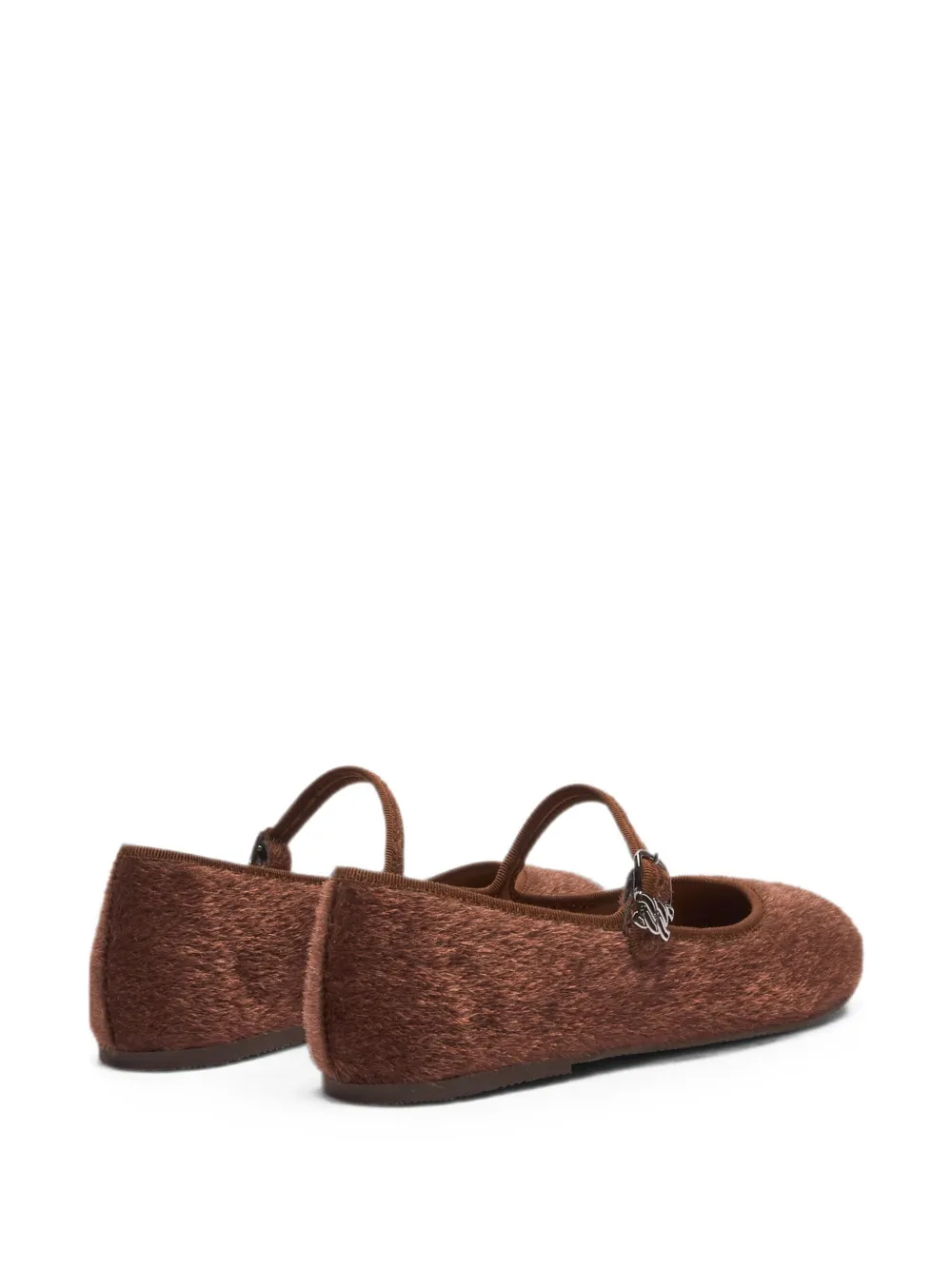 Casadei New C-Chain faux-pony ballet flats Bruin