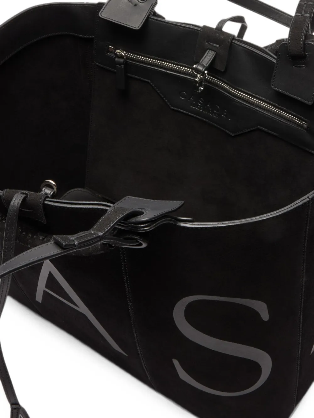 Casadei Galleria shopper met logoprint Zwart