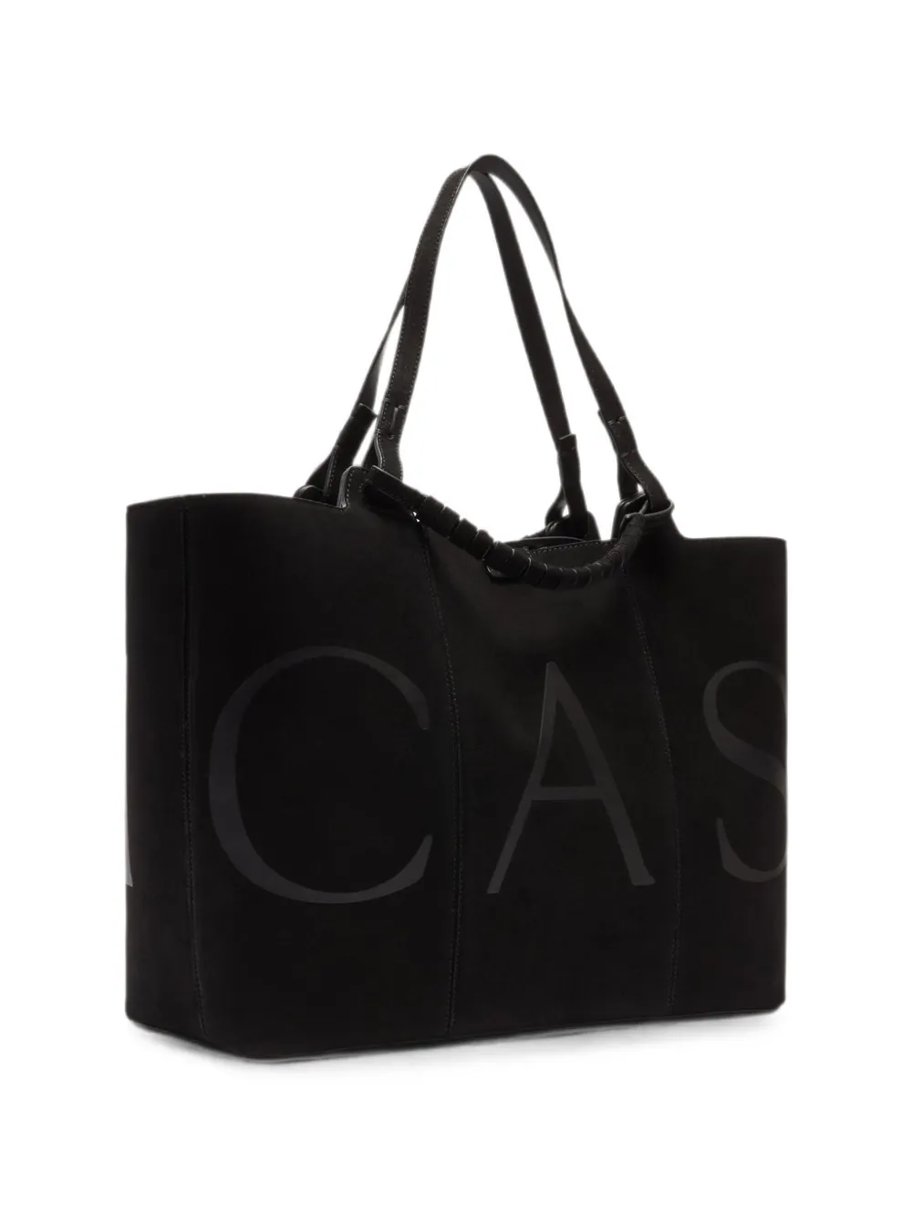 Casadei Galleria shopper met logoprint Zwart
