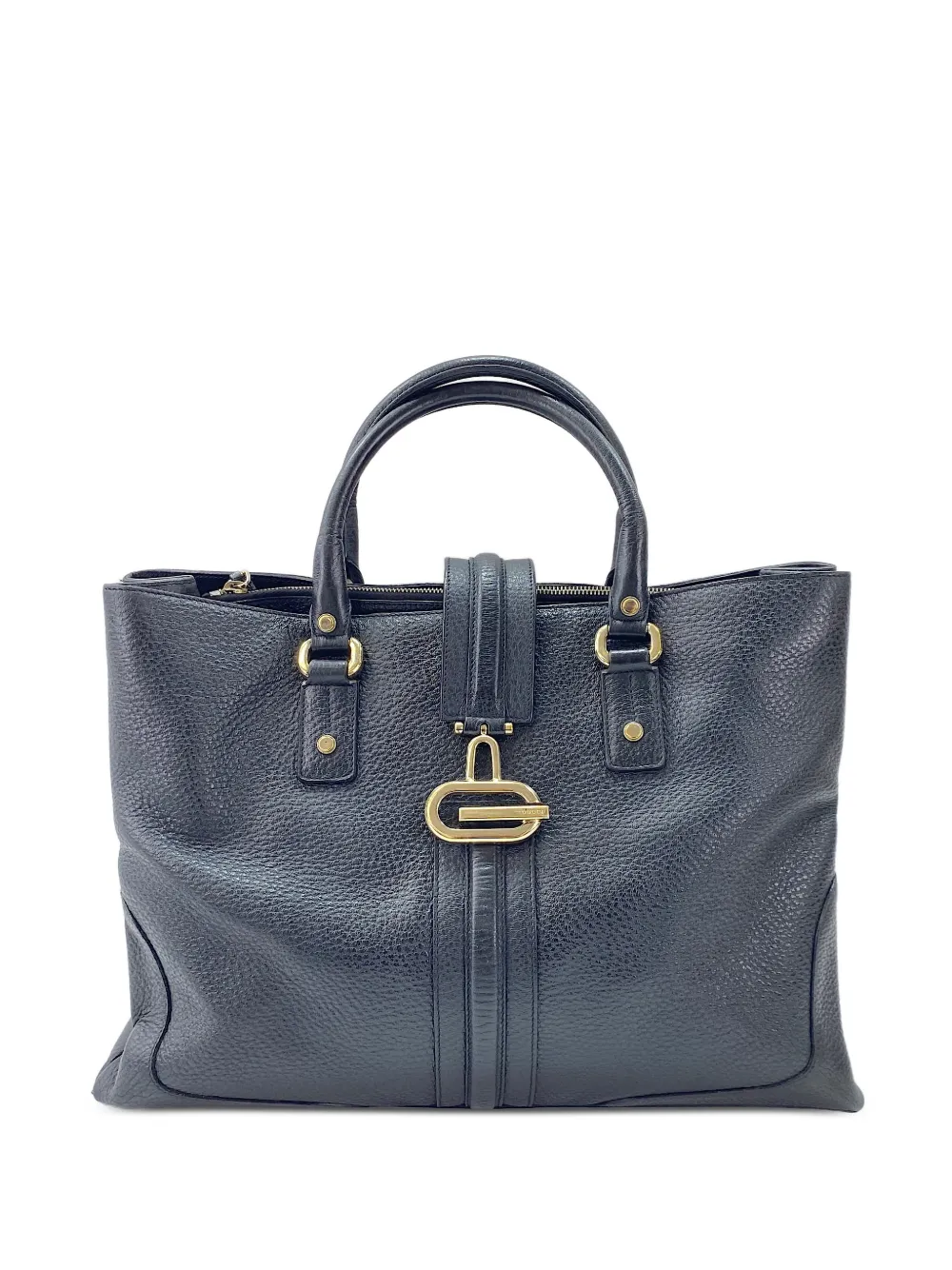 Gucci Pre-Owned 2000s G-logo leather tote bag - Schwarz