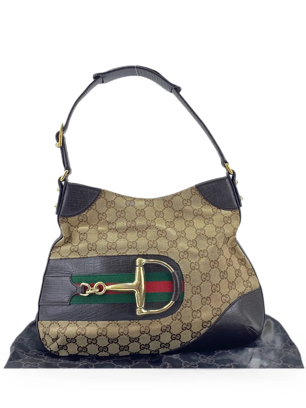 Gucci Pre-Owned 1990s Sherry Line Horsebit shoulder bag - Toni neutri