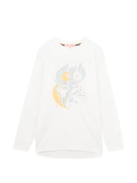 Tsumori Chisato playera manga larga con estampado gráfico