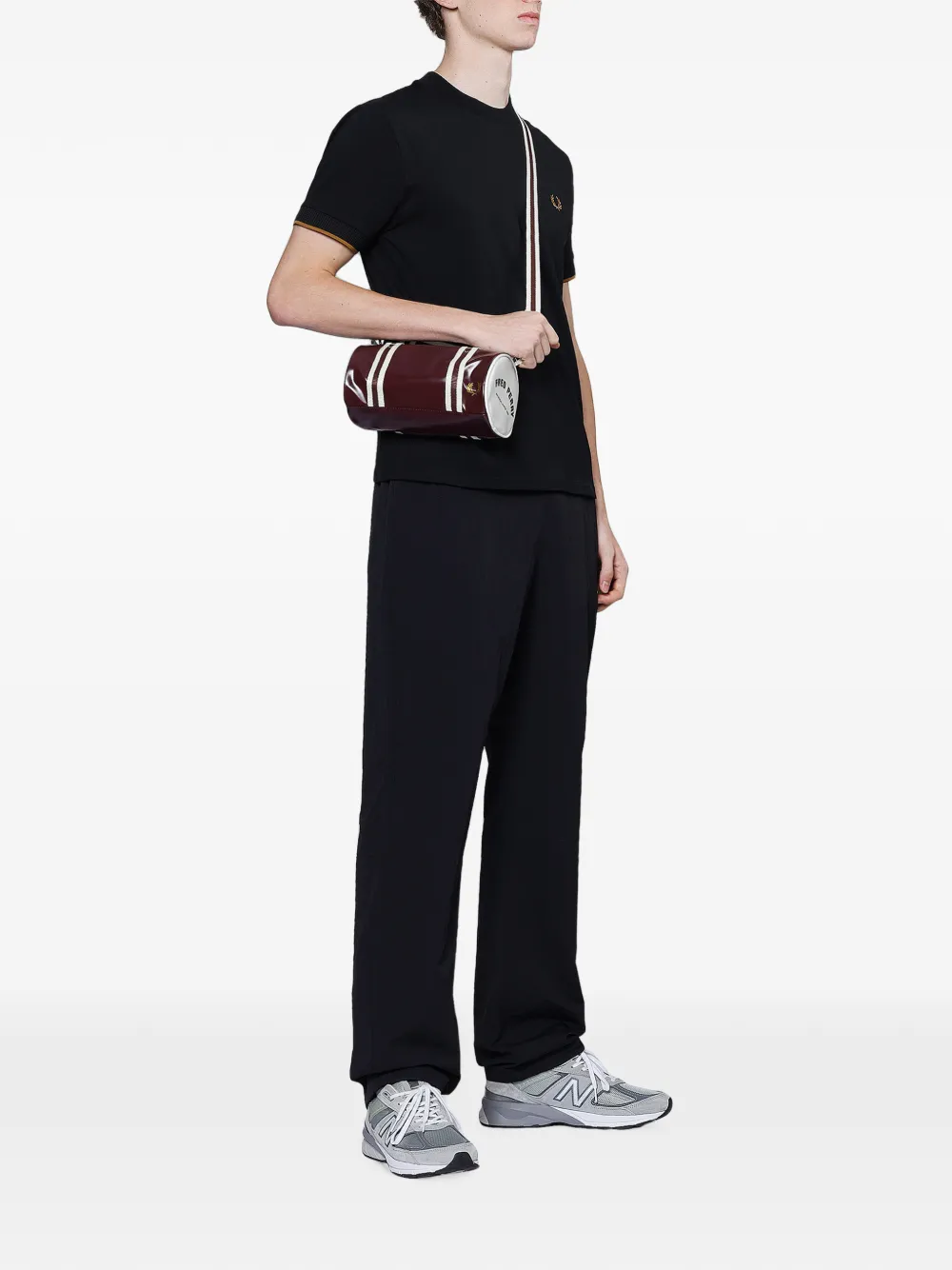 Fred Perry Classic mini-shopper met logoprint Rood