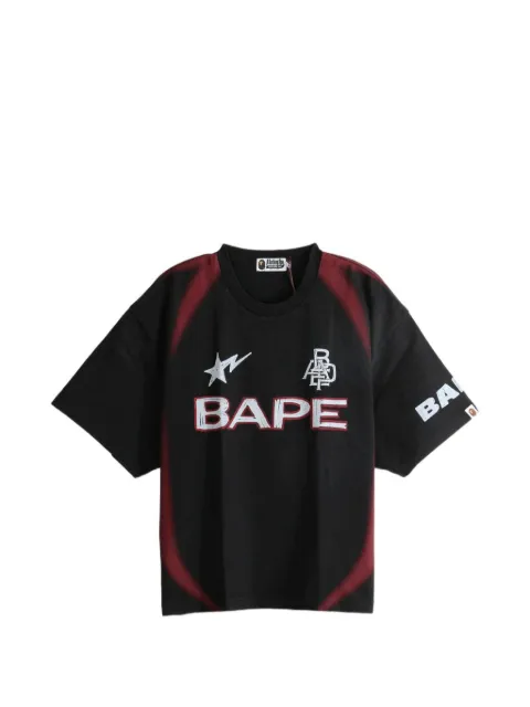 A BATHING APE® logo-print cotton T-shirt