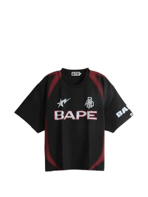 A BATHING APE® logo-print cotton T-shirt