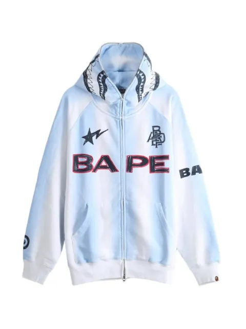 A BATHING APE® Shark logo-print hoodie