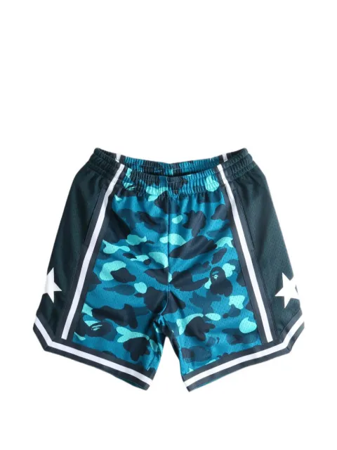 A BATHING APE® camouflage-print mesh shorts