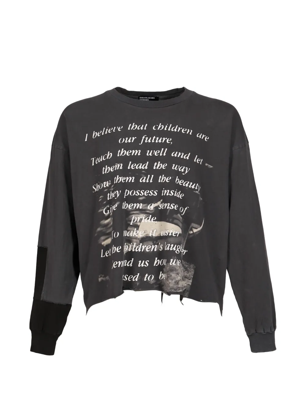 Enfants Riches Déprimés distressed slogan-print T-shirt
