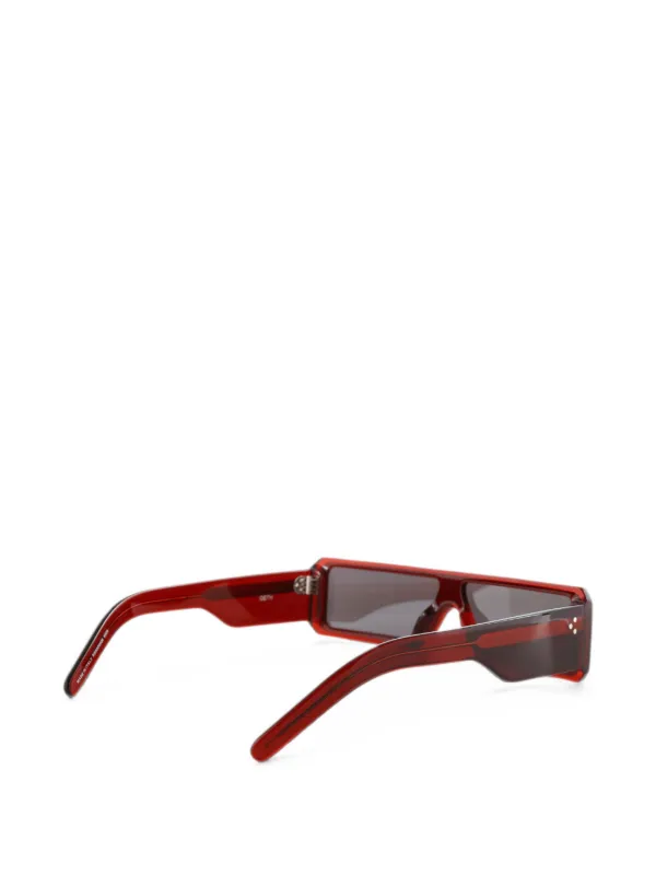 Rick Owens Gethshades rectangle-frame Sunglasses | Red | FARFETCH