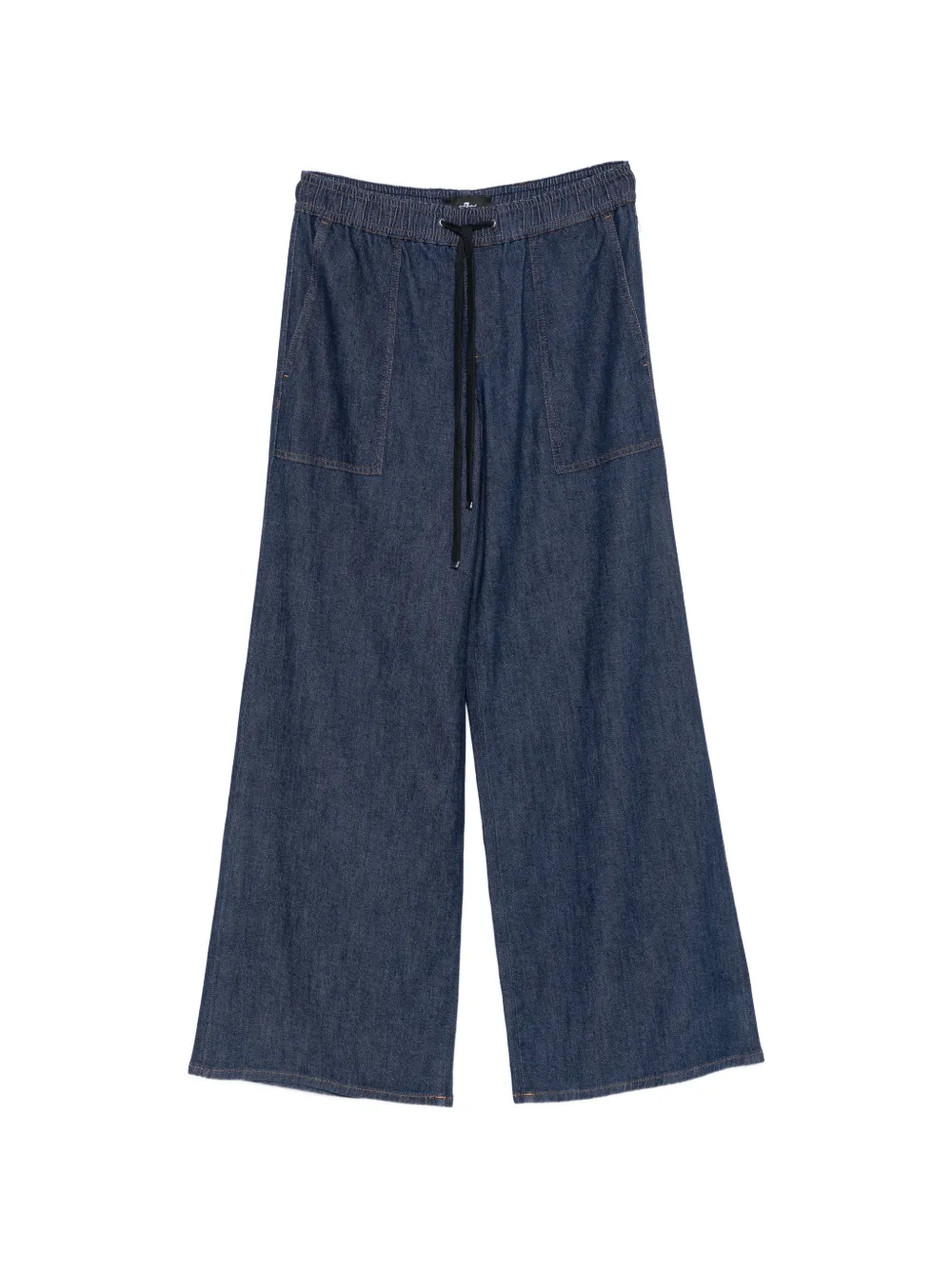 7 For All Mankind Utility drawstring wide-leg jeans - Blu