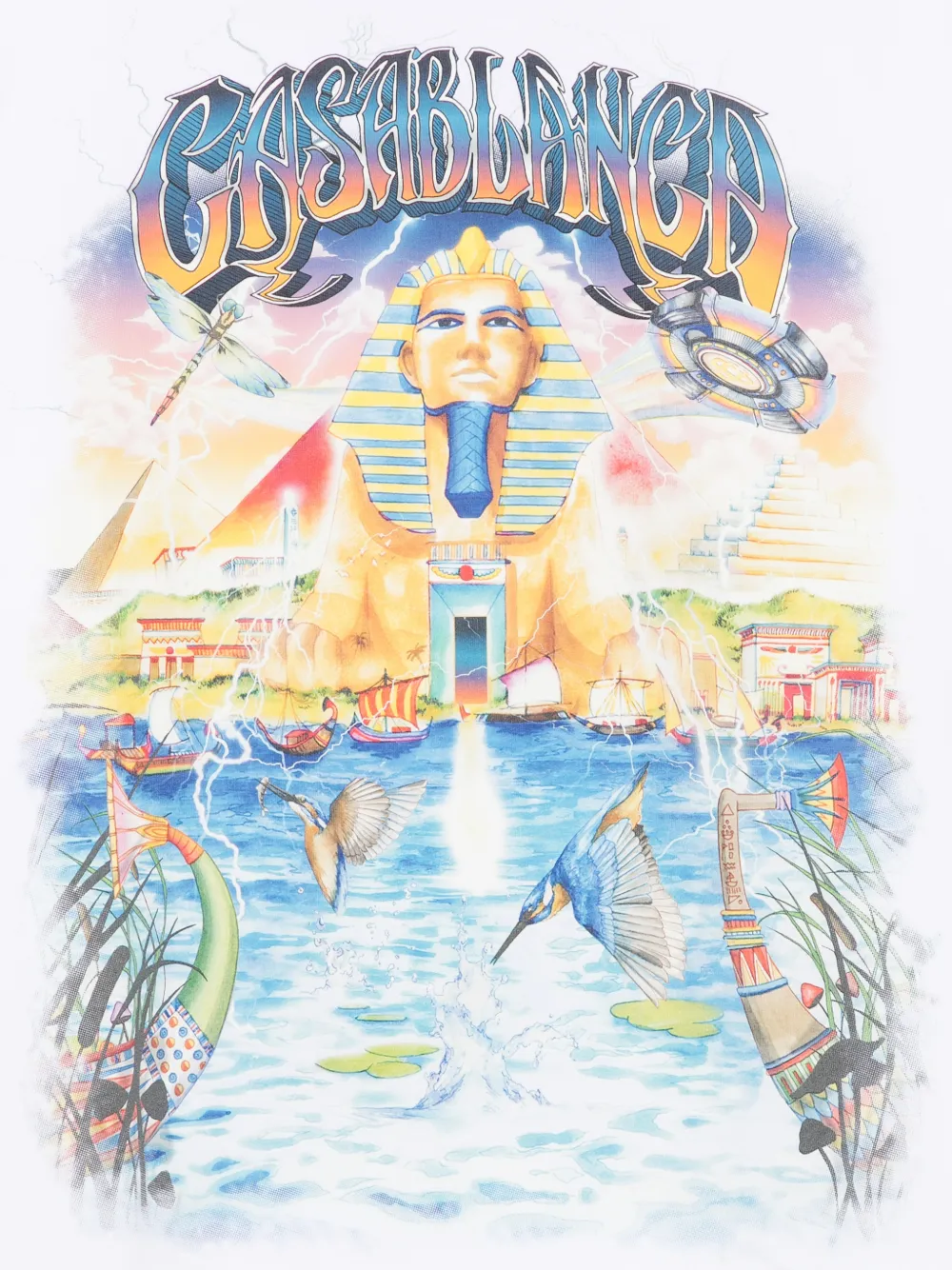 Casablanca T-shirt met grafische print Wit