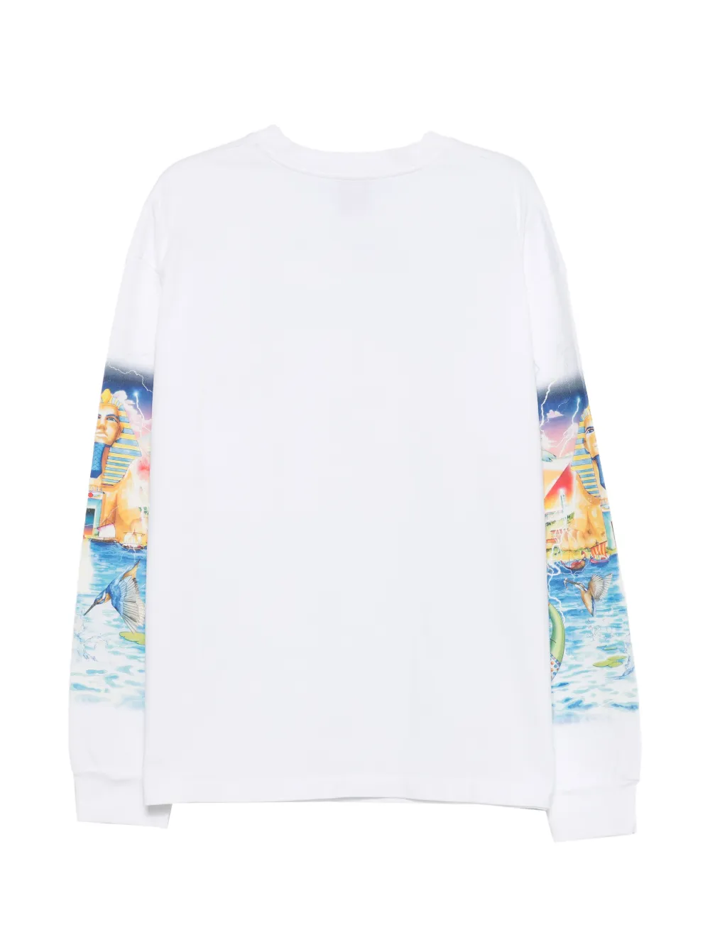 Casablanca T-shirt met grafische print Wit