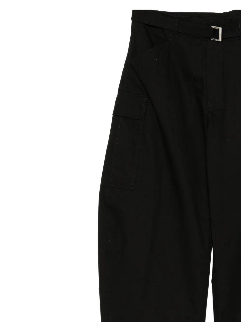 sacai Cargo broek met ceintuur Zwart