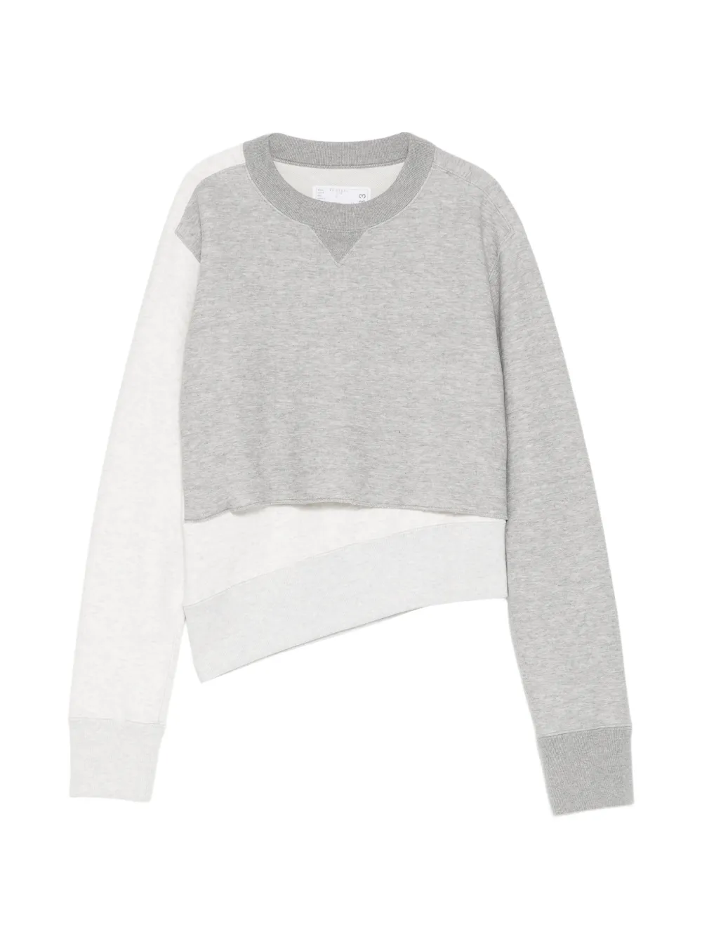 sacai Maglione a strati - Grigio