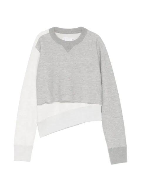 sacai panelled layered sweater