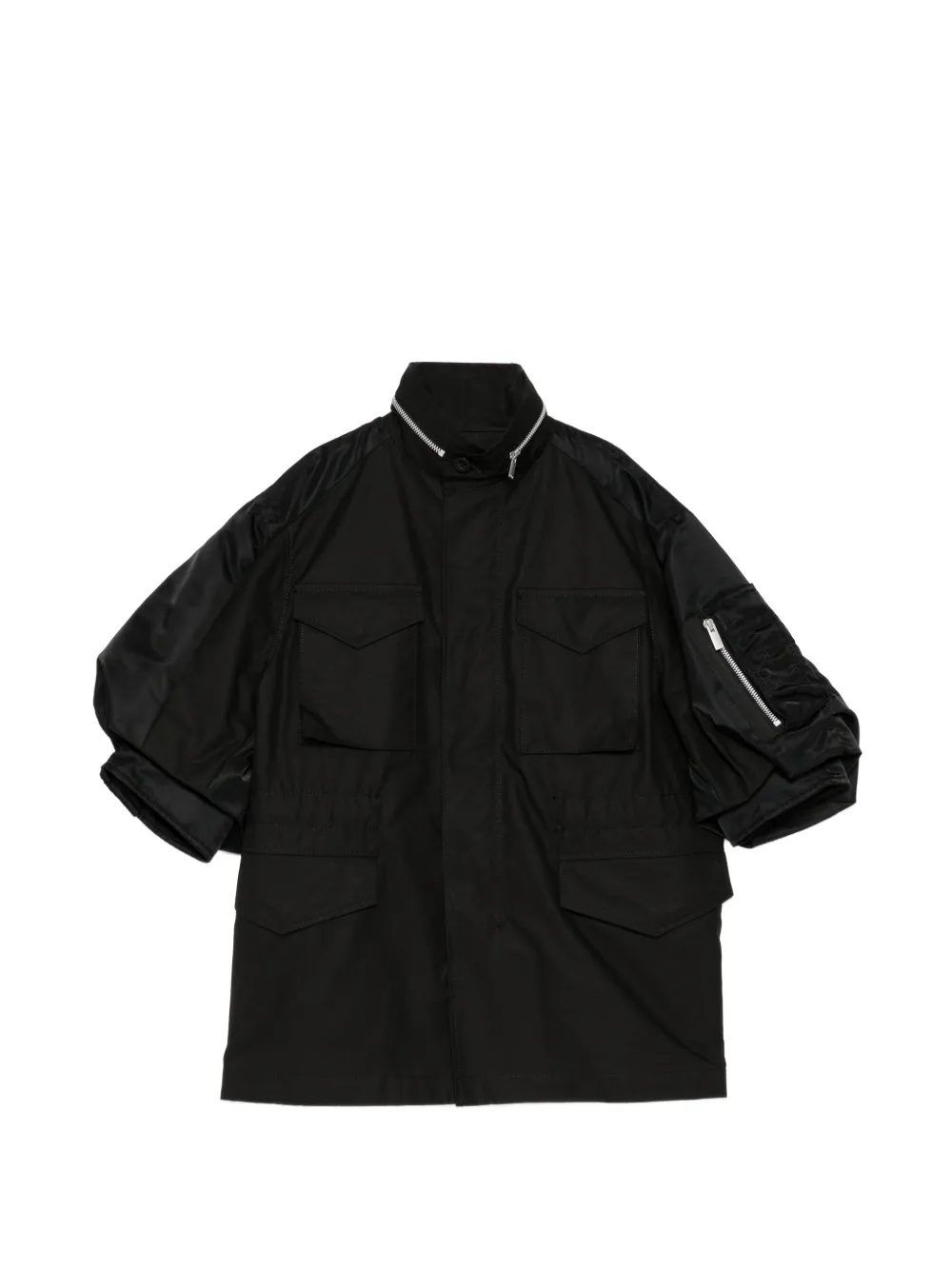 sacai multi-pocket short-sleeve jacket