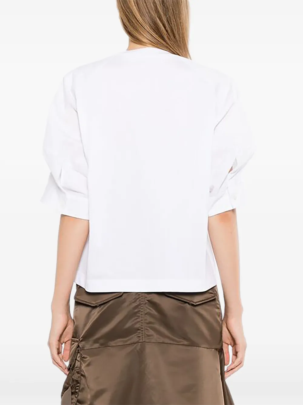 sacai T-shirt met borstzak Wit