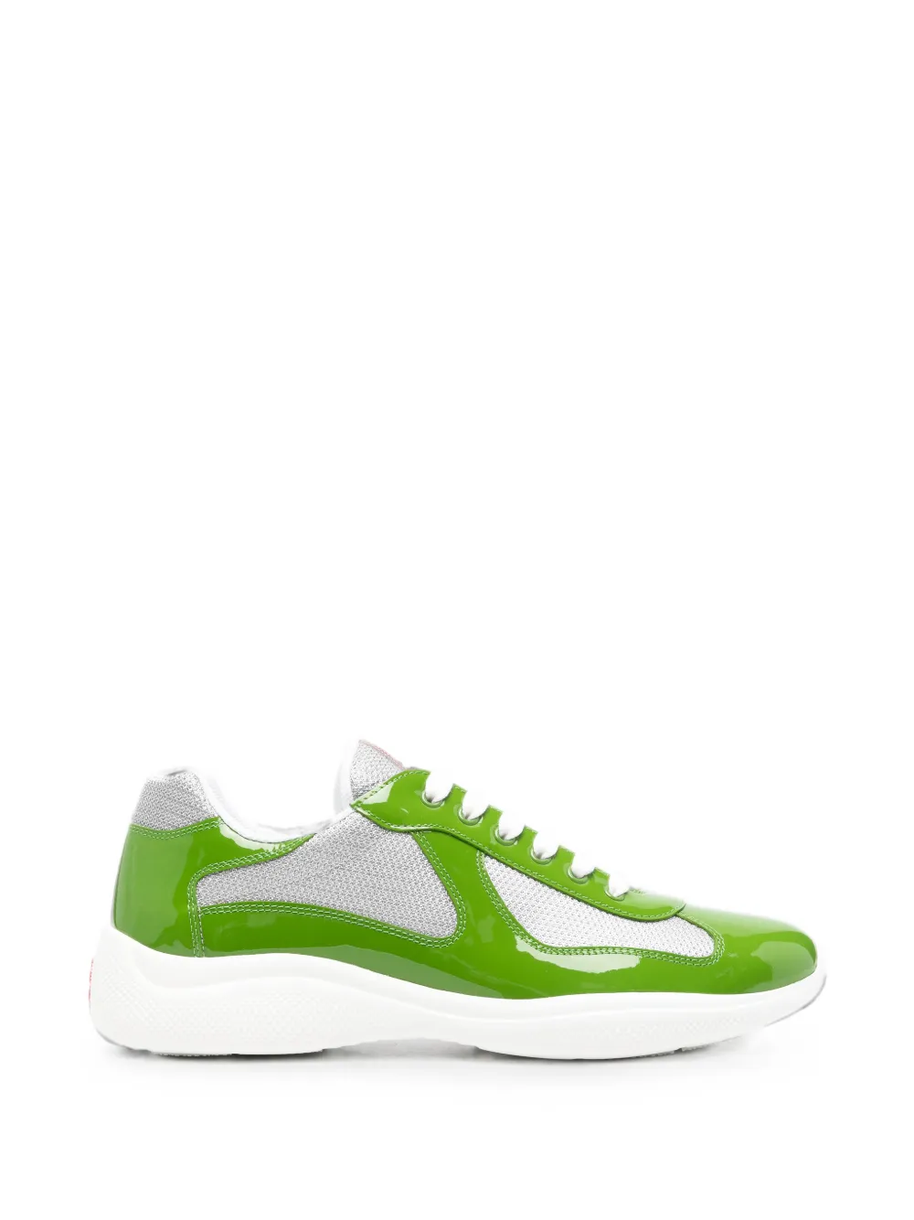 Prada patent-leather sneakers Groen