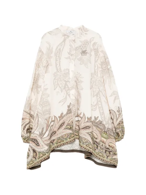 ETRO KIDS Paisley-print Pegasus-embroidered dress