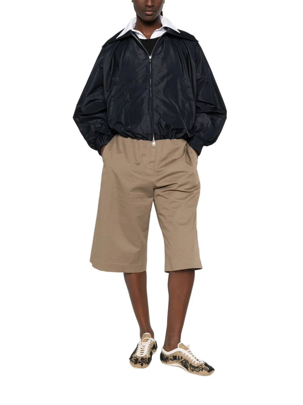 Patou Jack met rits en lange mouwen Blauw