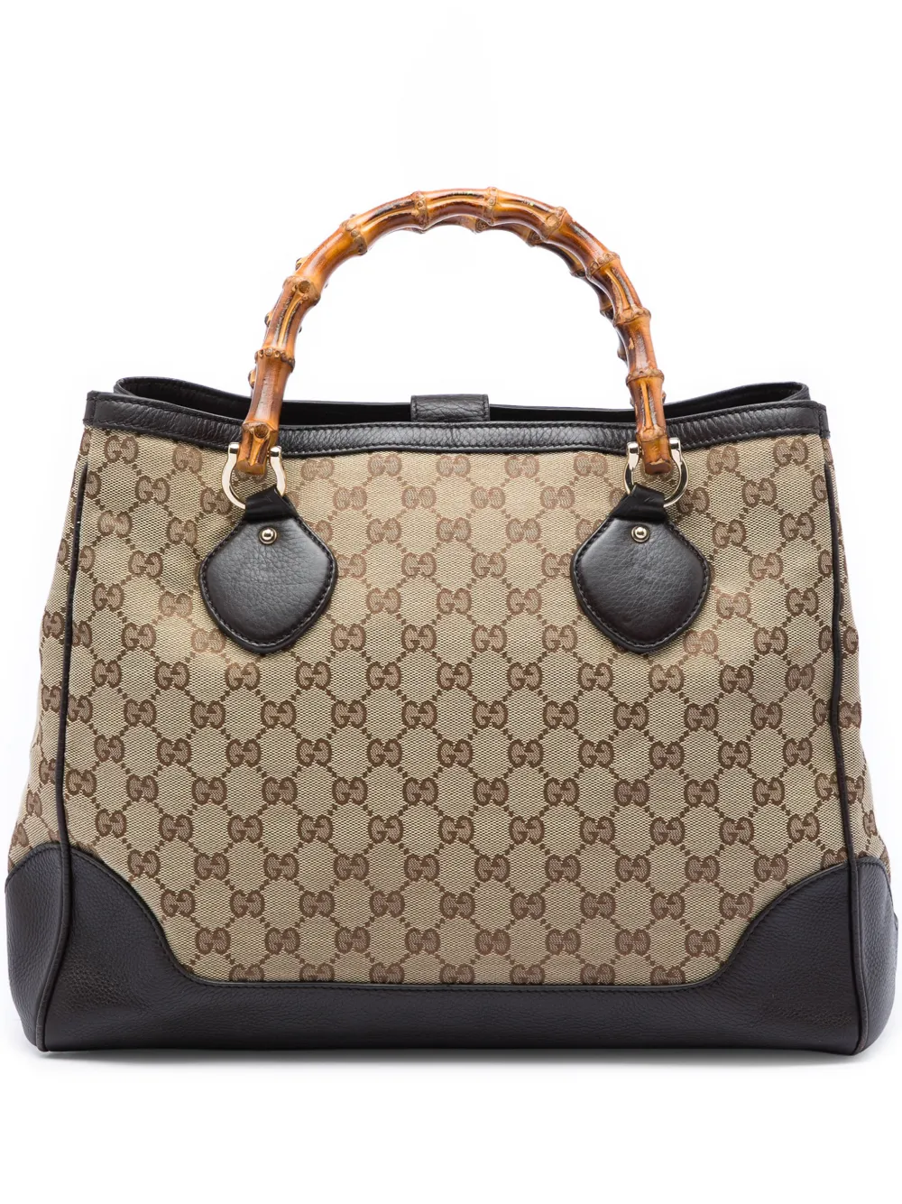 Gucci Pre-Owned 2016-2026 GG Canvas Bamboo Diana tote bag - Toni neutri