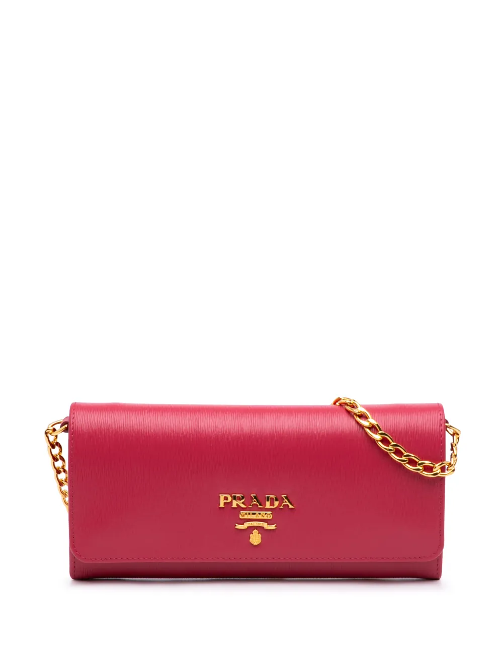Prada Pre-Owned 2013-2026 Vitello Move Wallet on Chain crossbody bag - Rosa