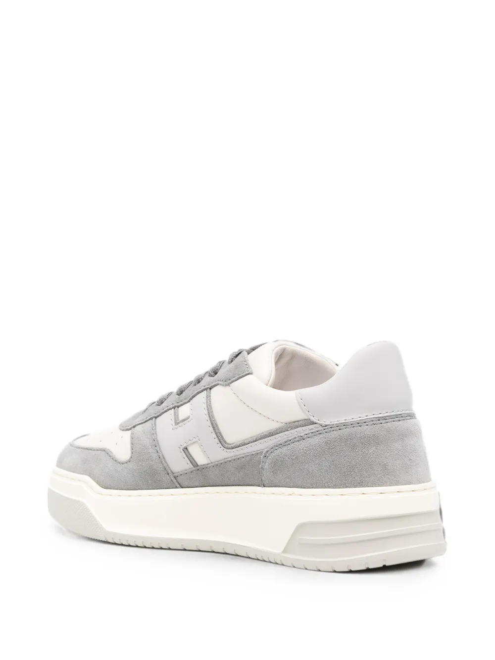 Hogan logo-patch sneakers Grijs