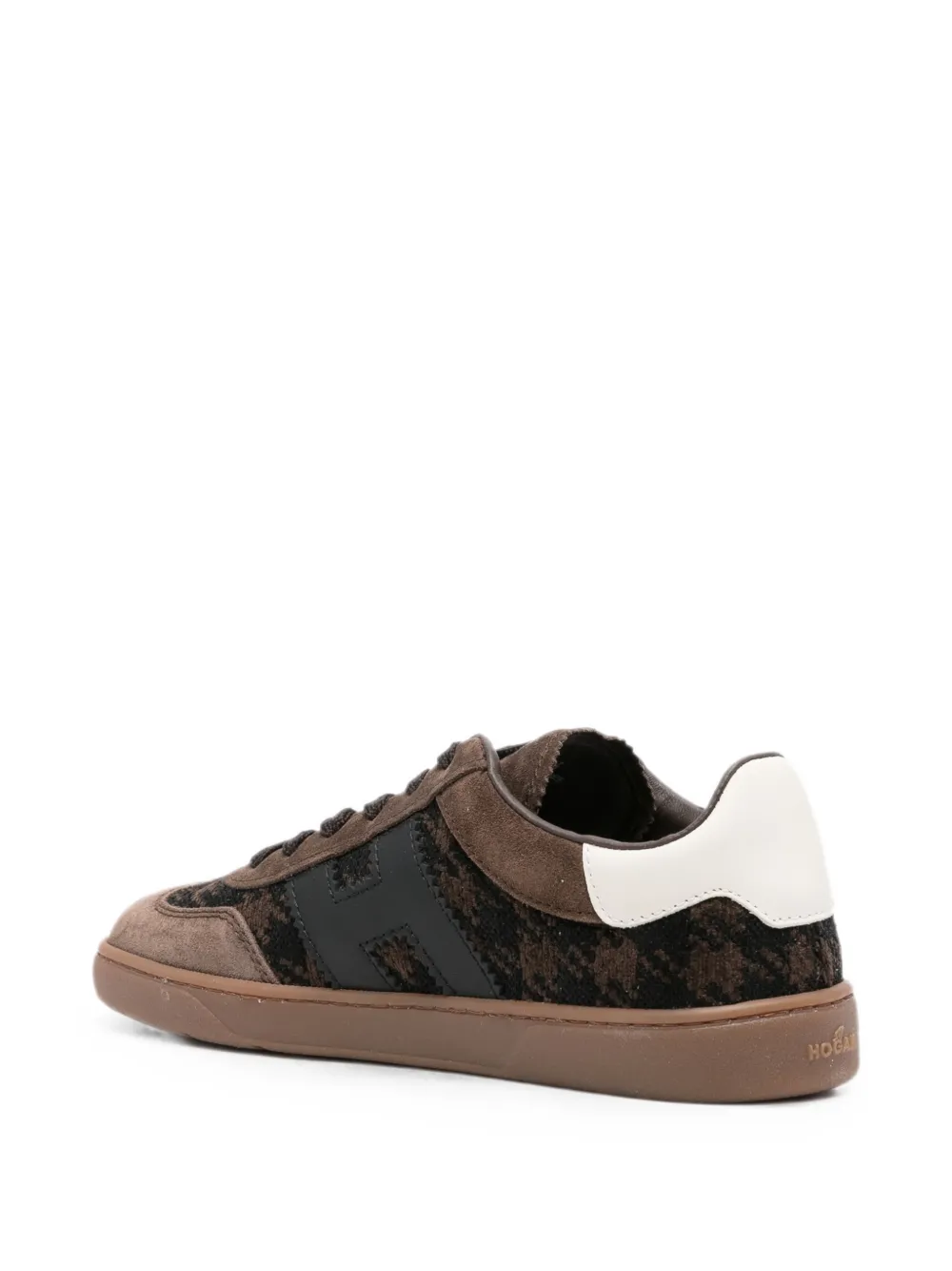 Hogan Sneakers met pied-de-poule print Bruin