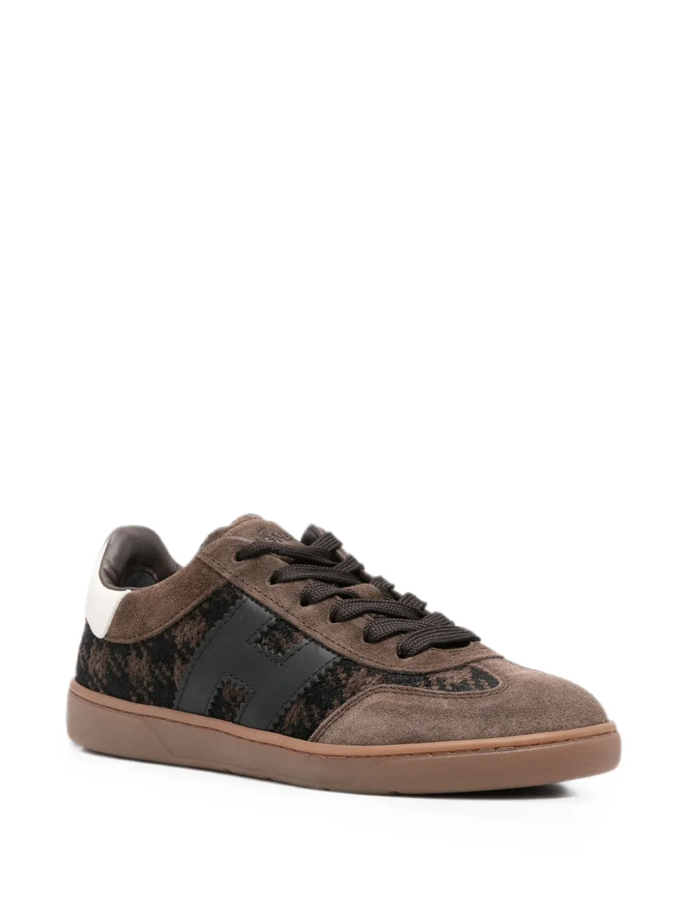 Hogan Sneakers met pied-de-poule print Bruin