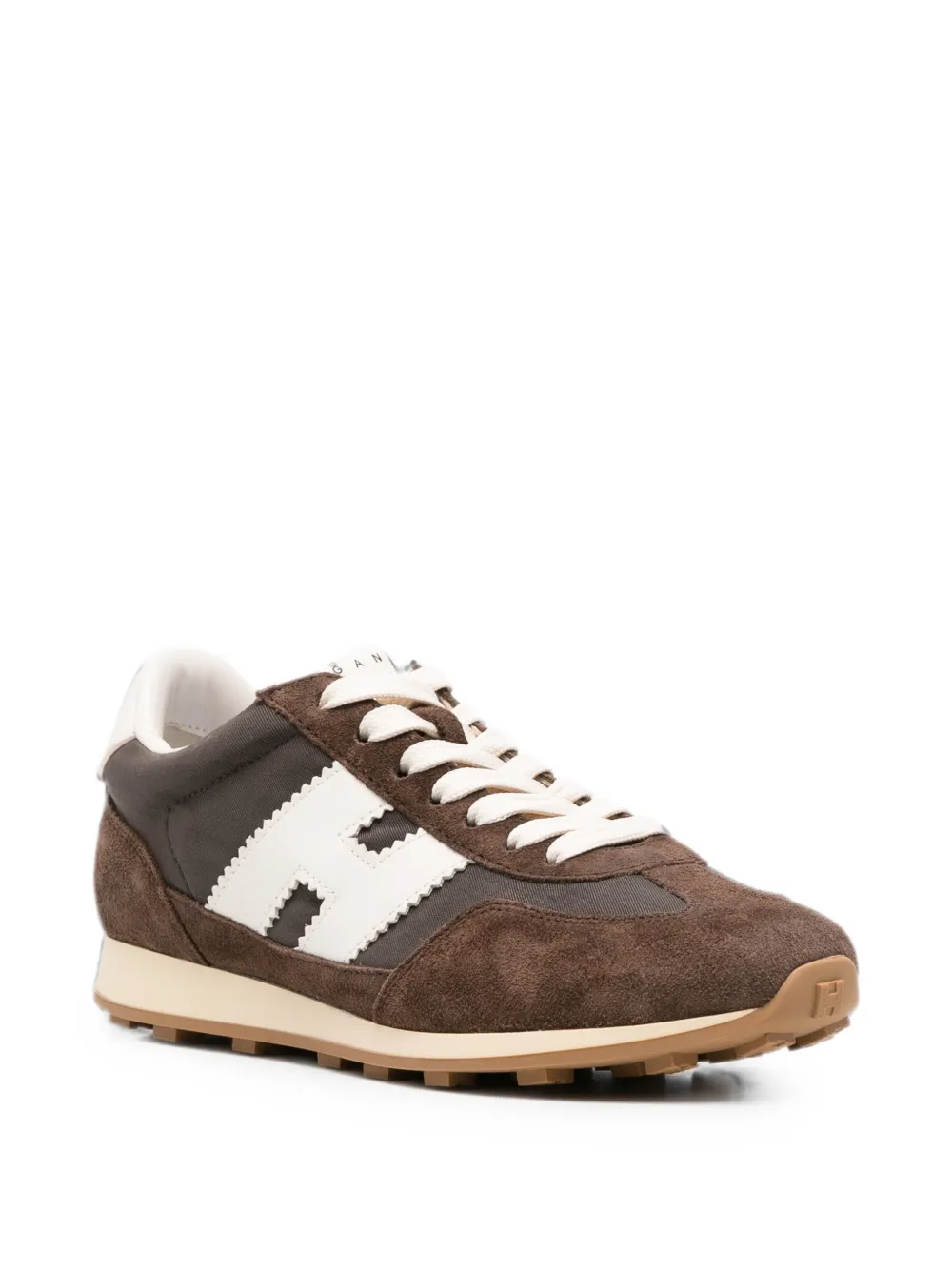 Hogan logo-patch sneakers Bruin
