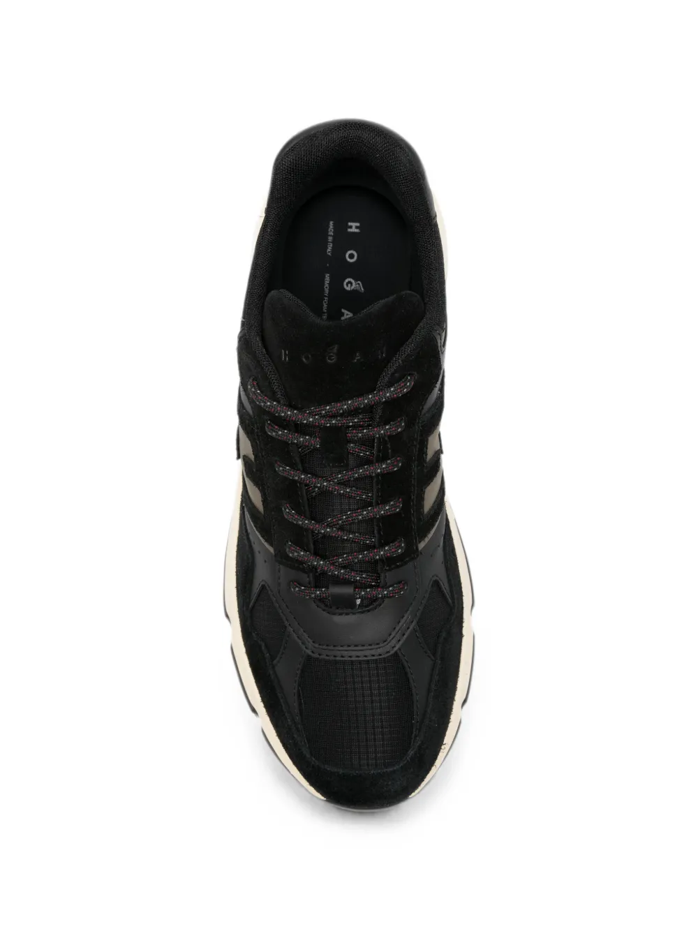 Hogan logo-patch sneakers Zwart