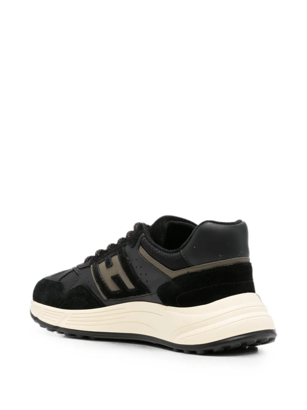 Hogan logo-patch sneakers Zwart