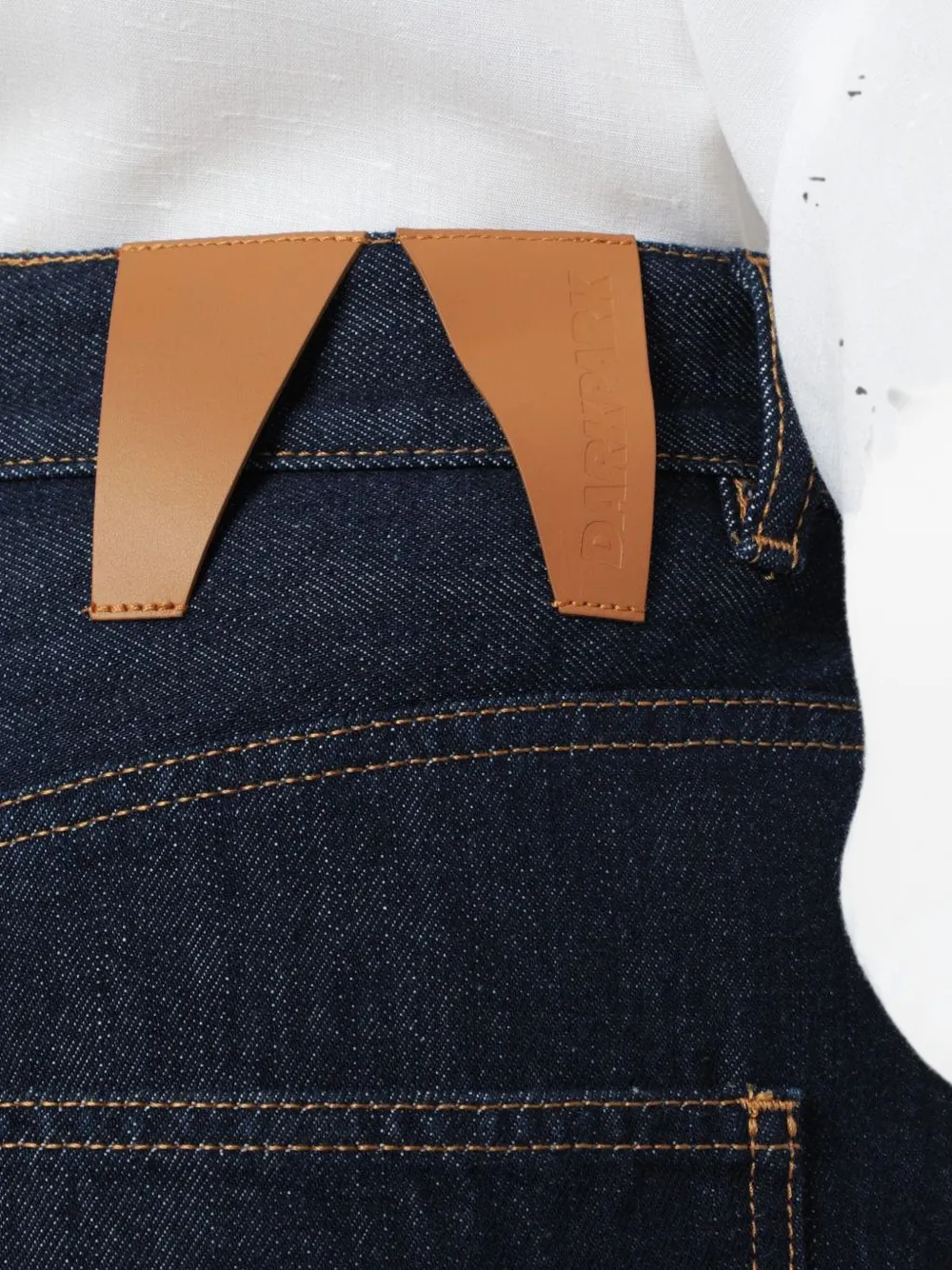 DARKPARK Lisa jeans verfraaid met sjaal Blauw
